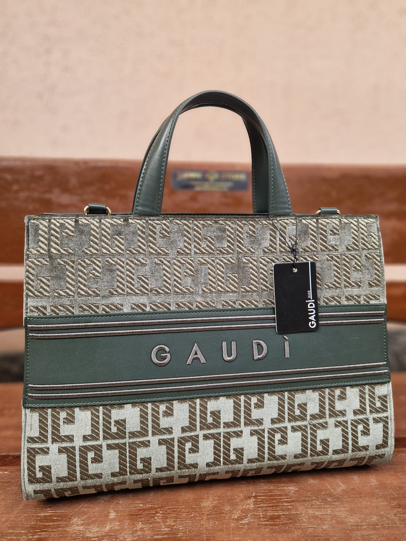 Shopping Gaudi' Ada velvet military logo