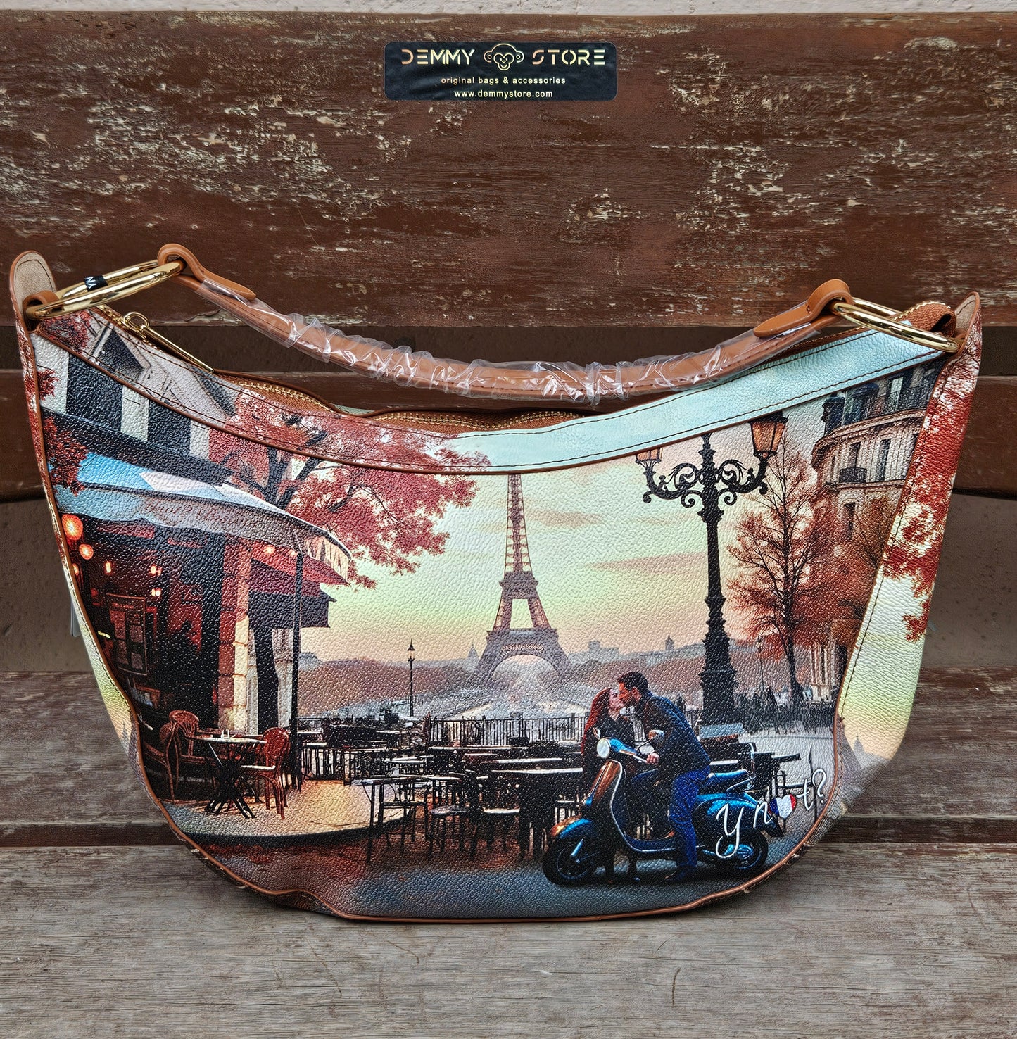 Ynot? Tracolla mezzaluna Kisses from Paris YES715