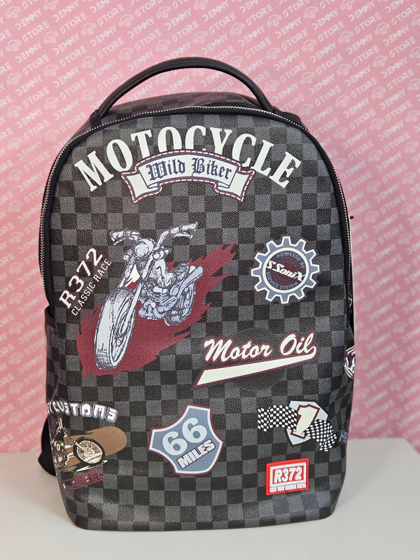 Backpack motocycle black