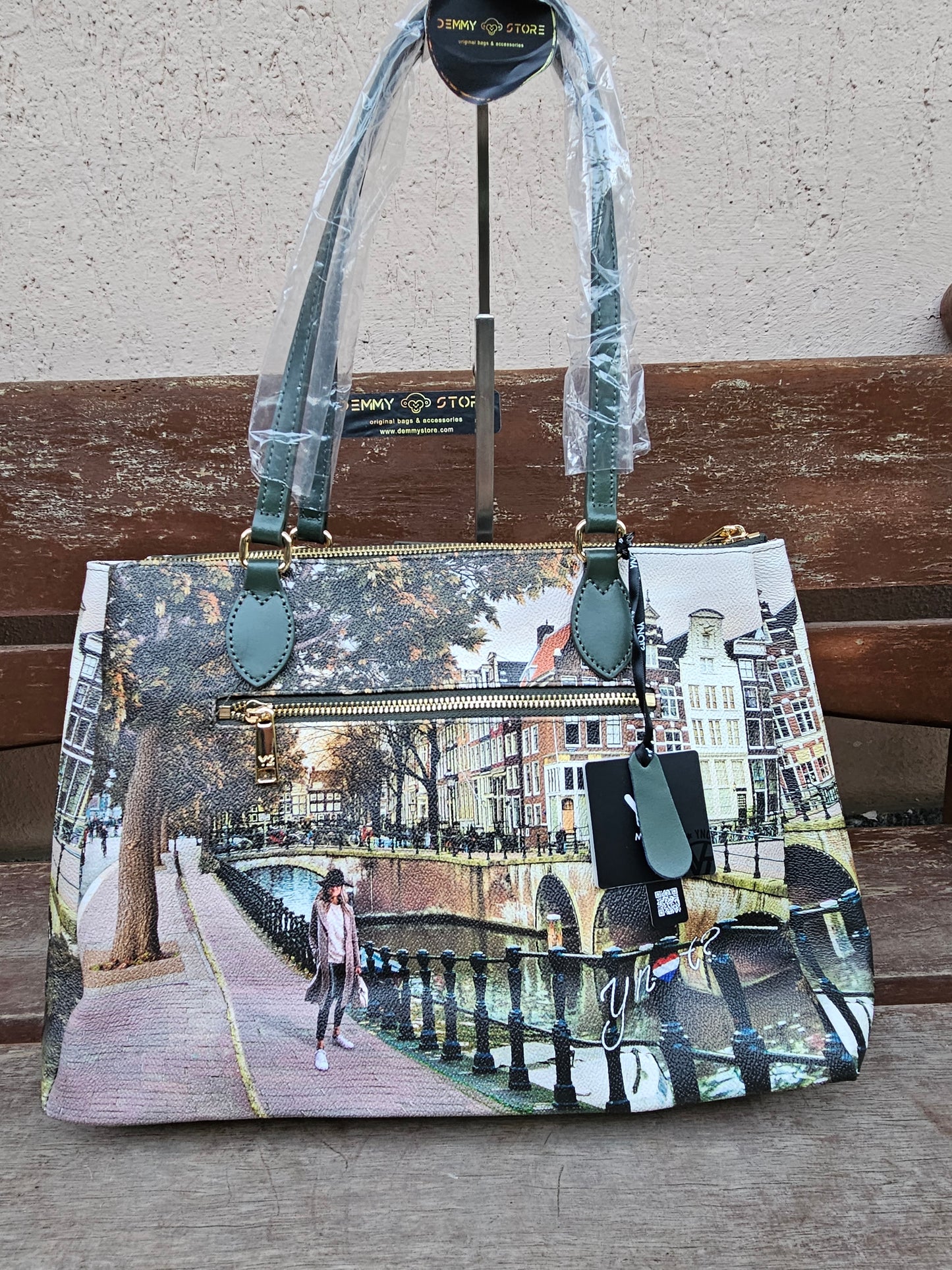 Ynot? Borsa Tote Amsterdam bridge YES594