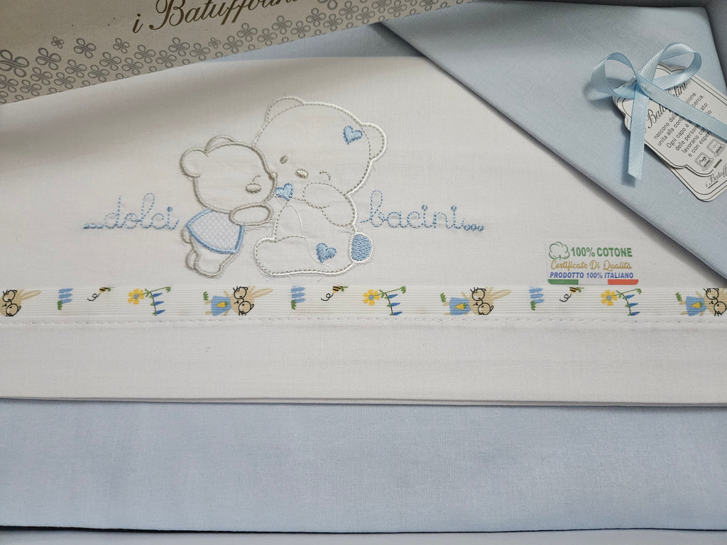 Completo culla orsetto azzurro
