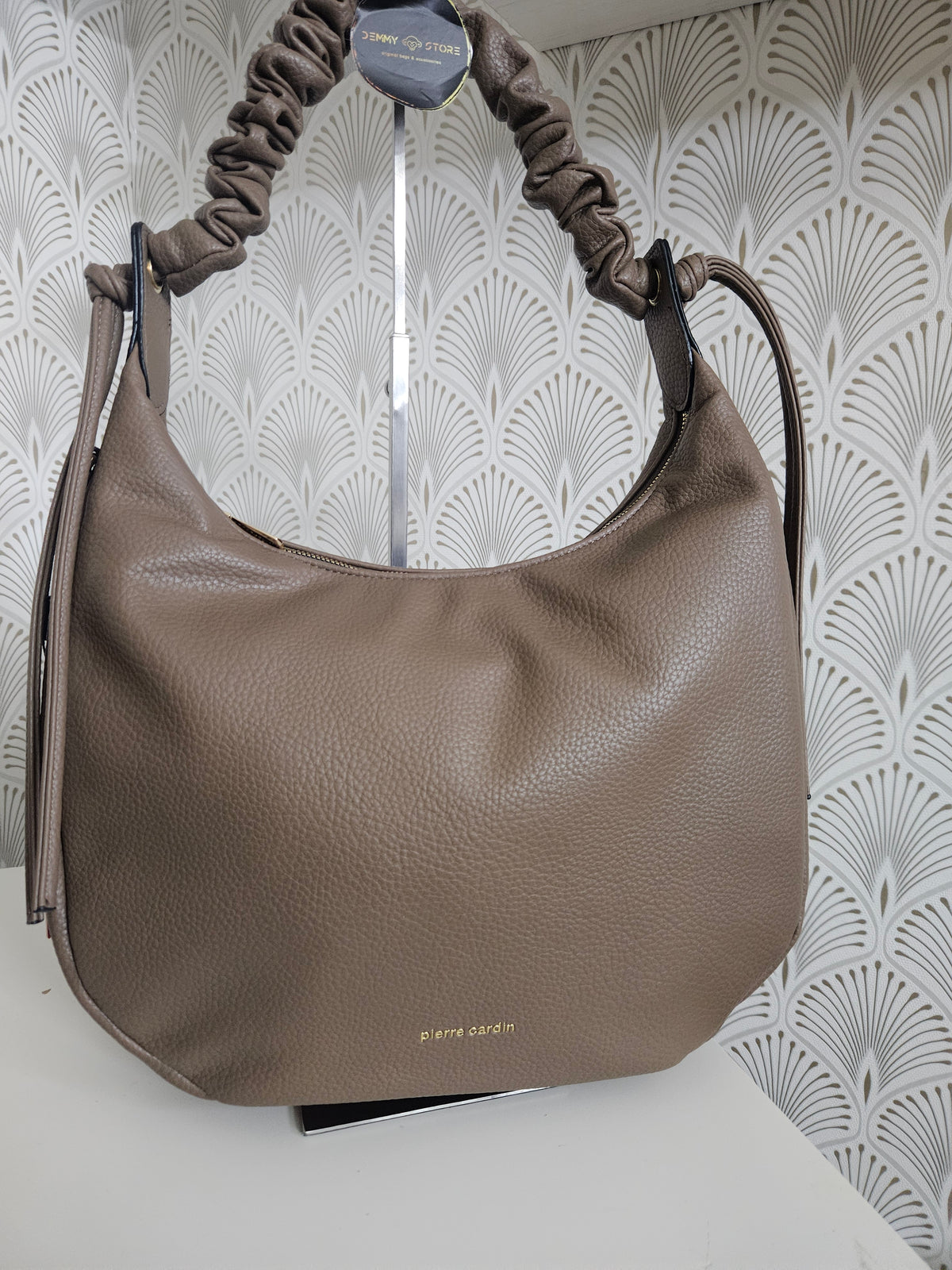 Borsa a spalla taupe