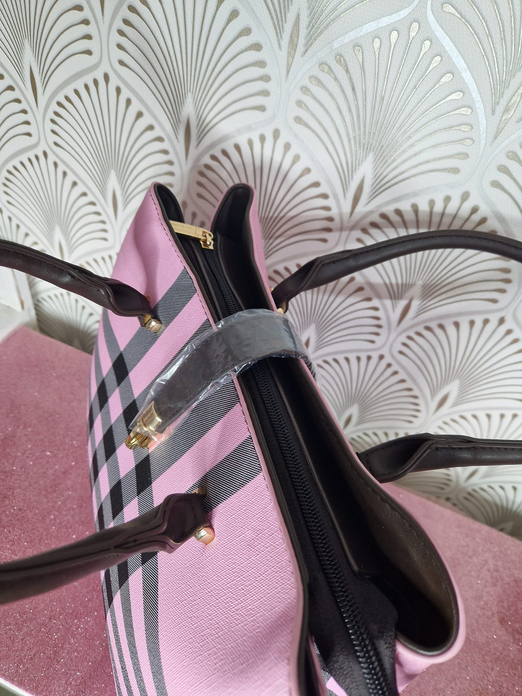 Borsa a mano rosa