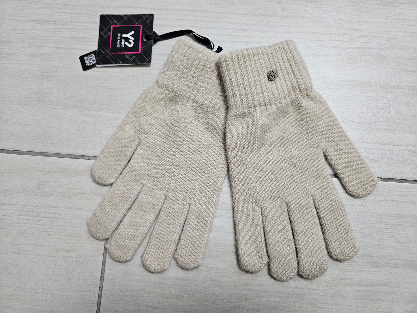 Ynot? Guanti in maglia GWL001 almond