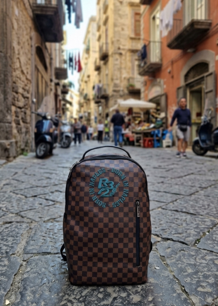 Zaino Born in Naples marrone