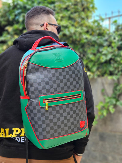 Zaino multicolor black/green