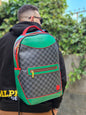 Zaino multicolor black/green