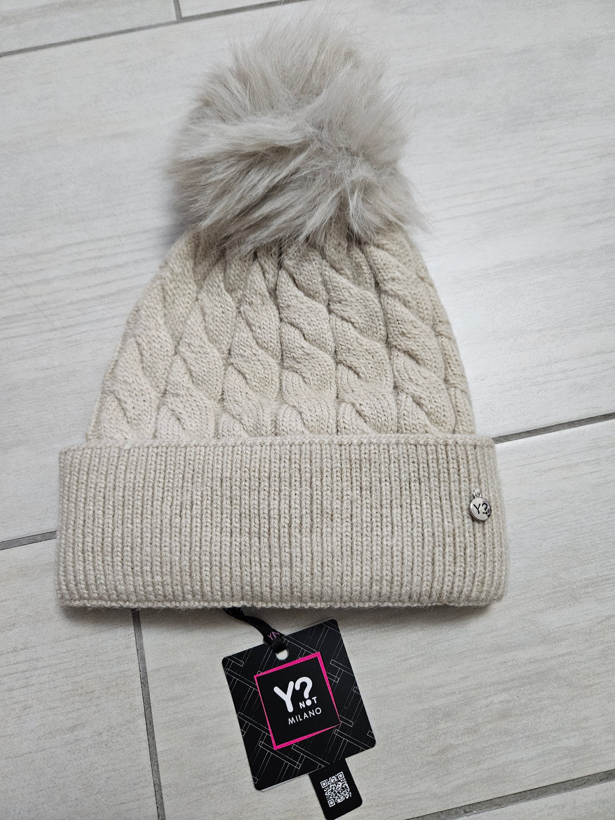 Ynot? Cappello in maglia CTR001 tan