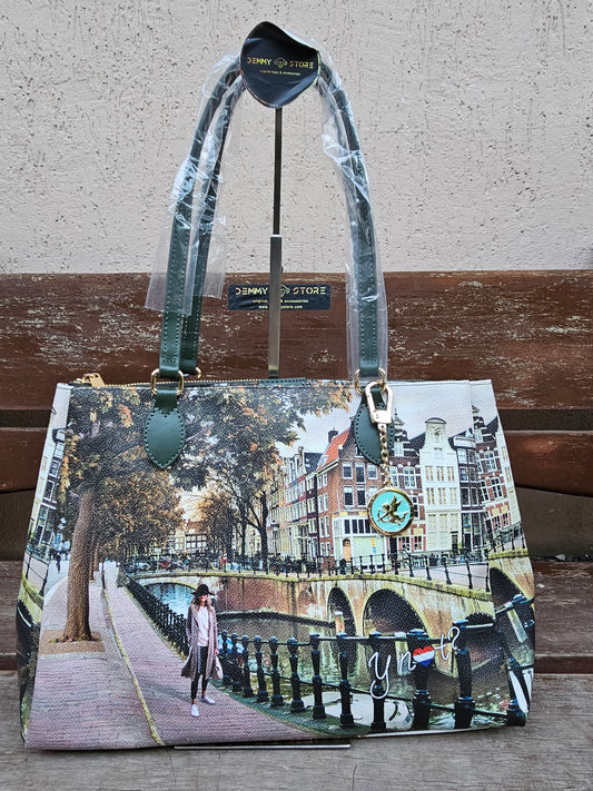 Ynot? Borsa Tote Amsterdam bridge YES594