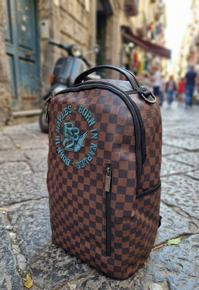 Zaino Born in Naples marrone