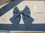Completo culla fiocco NG blu