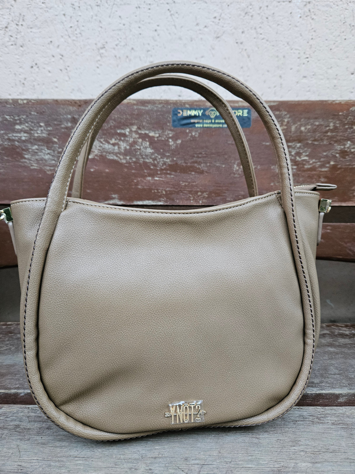 Ynot? Tote small FAN013 mustard
