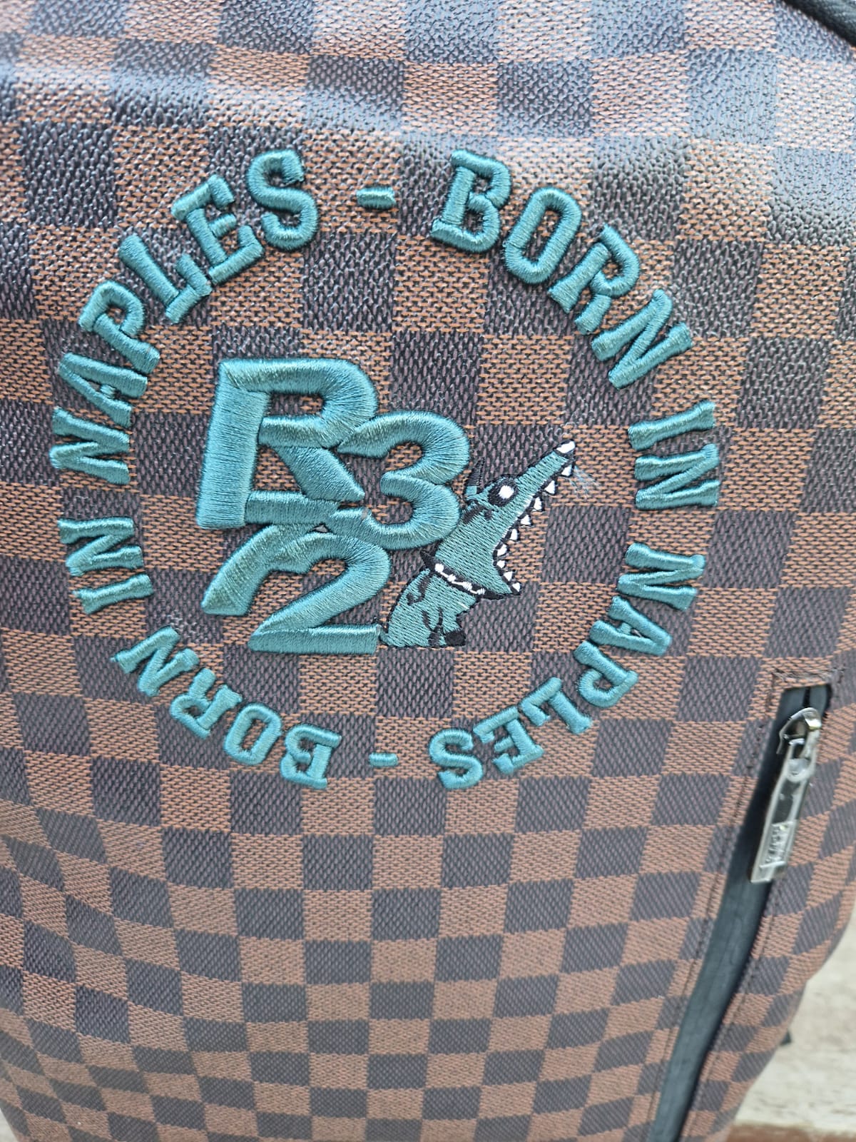 Zaino Born in Naples marrone