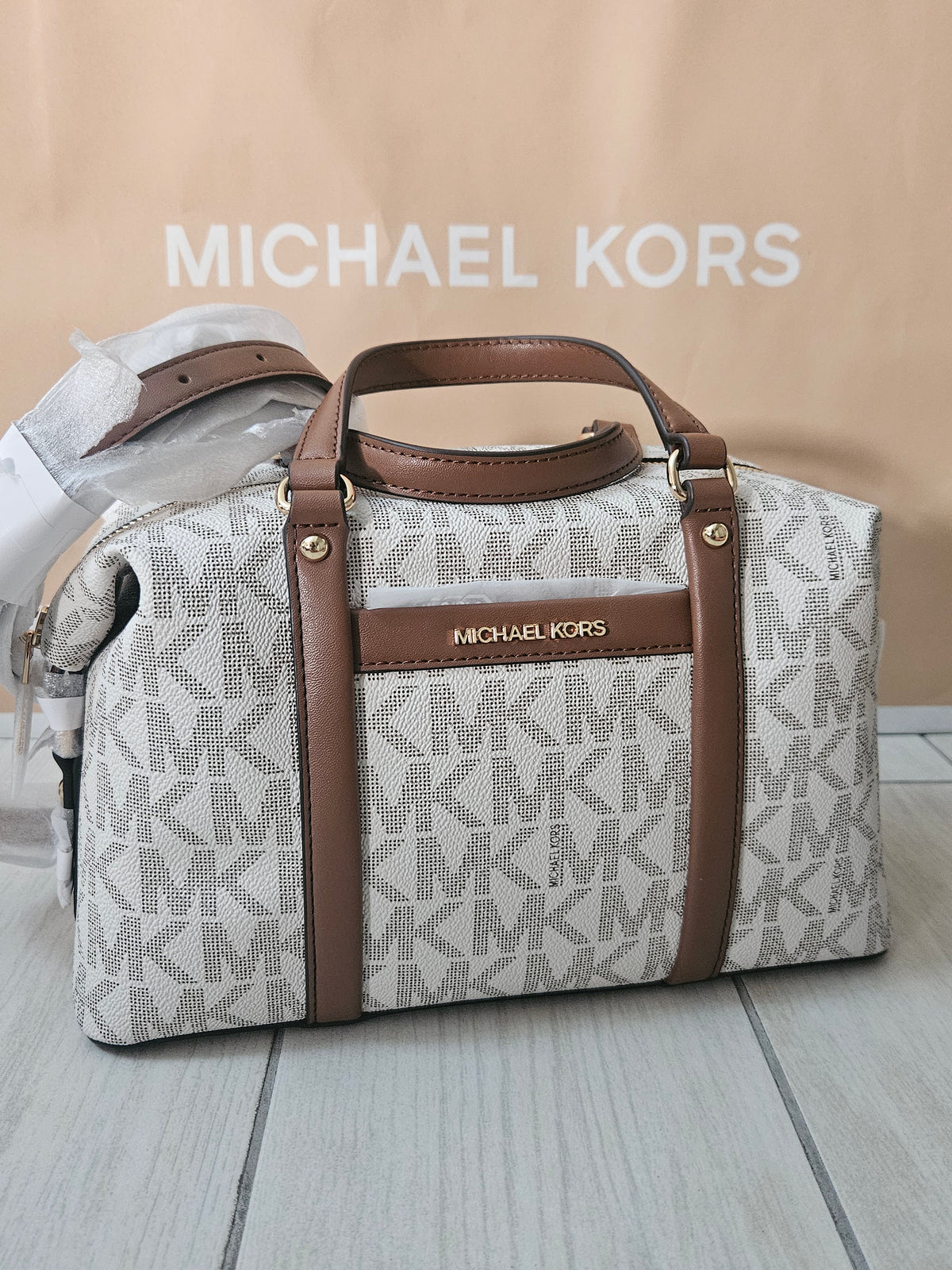 Bauletto Michael Kors Beck vanilla
