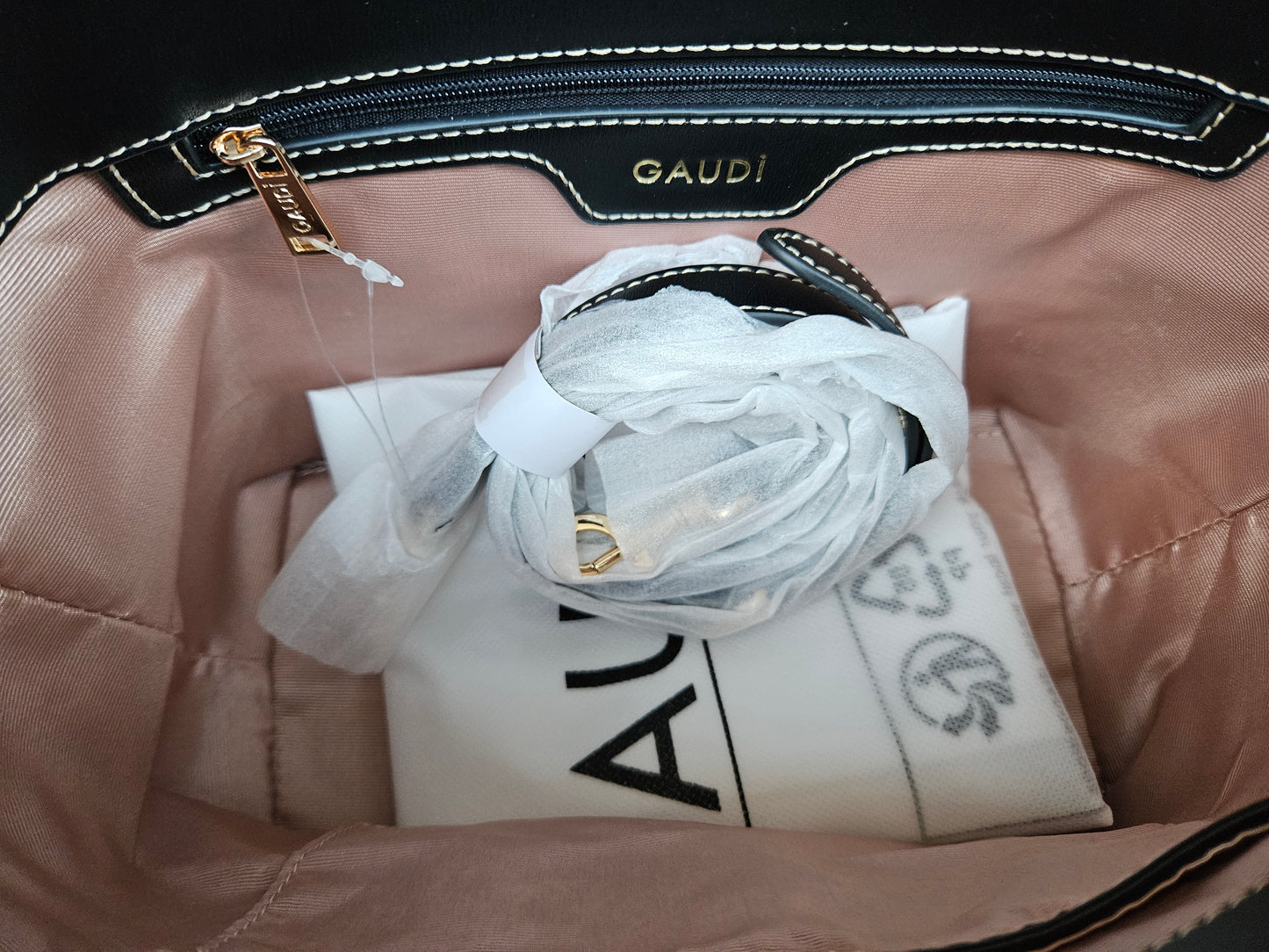 Borsa Gaudi' CAMELIA nera