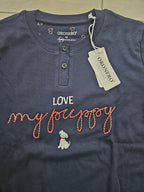 Pigiama caldo cotone blu navy M