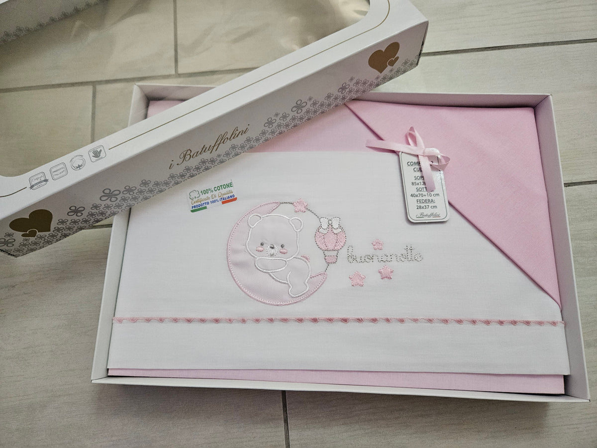 Completo culla rosa