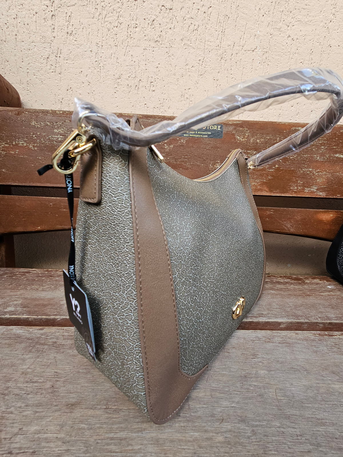 Ynot? Hobo bag LUX105 havana