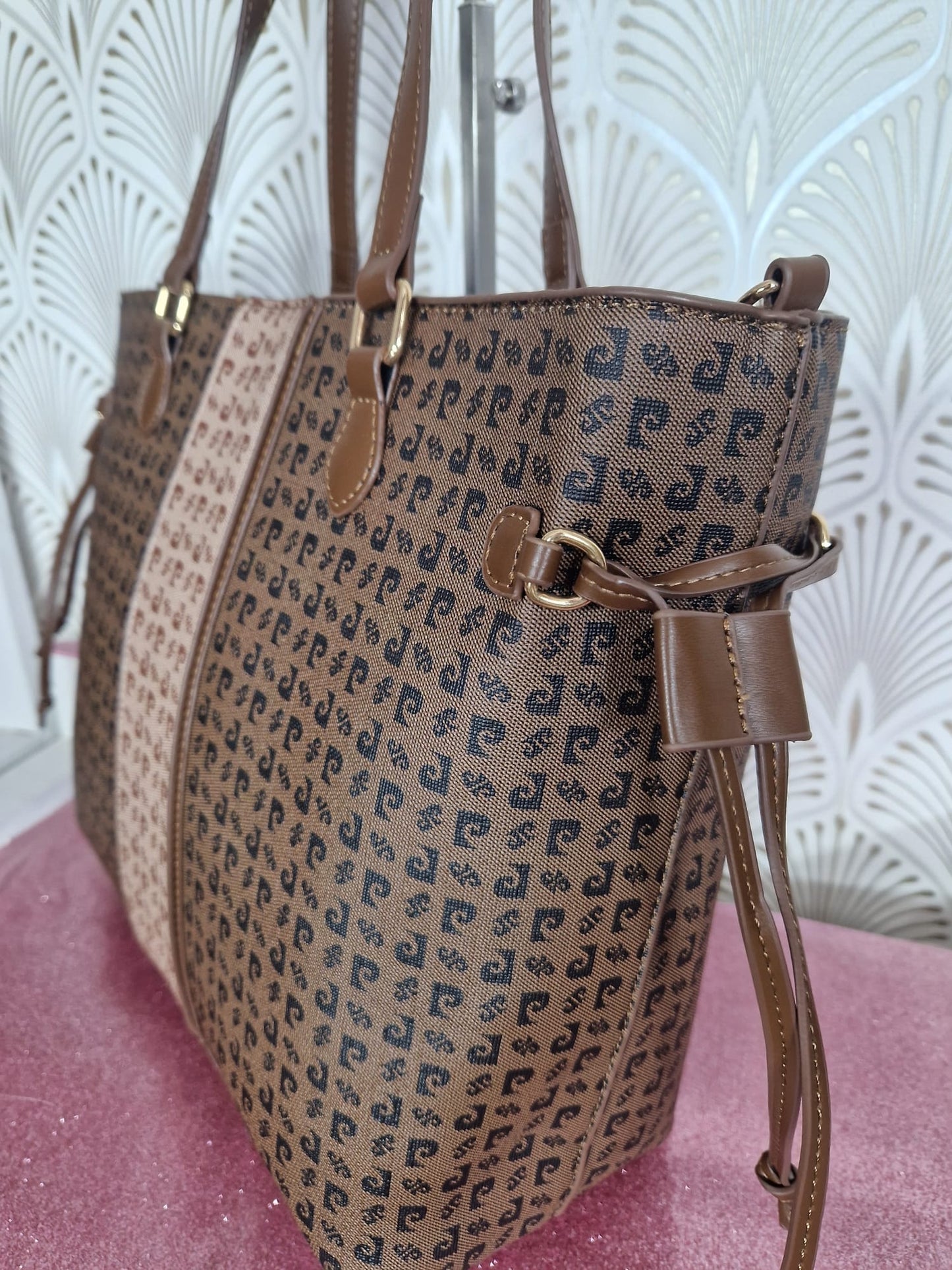 Borsa a spalla marrone