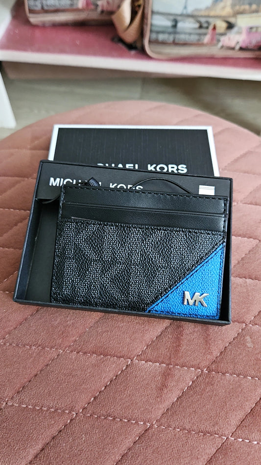 Portacarte uomo nero/blu
