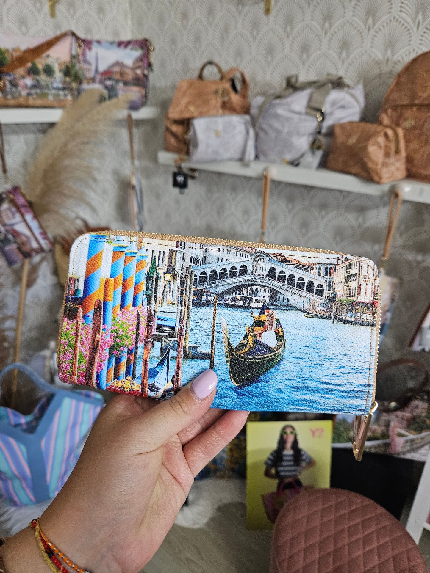 Ynot? Portafoglio doppia zia Dream in Venice YES568