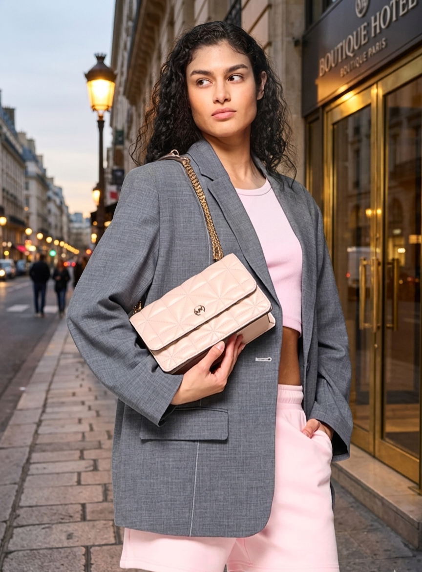 Crossbody MK rosa