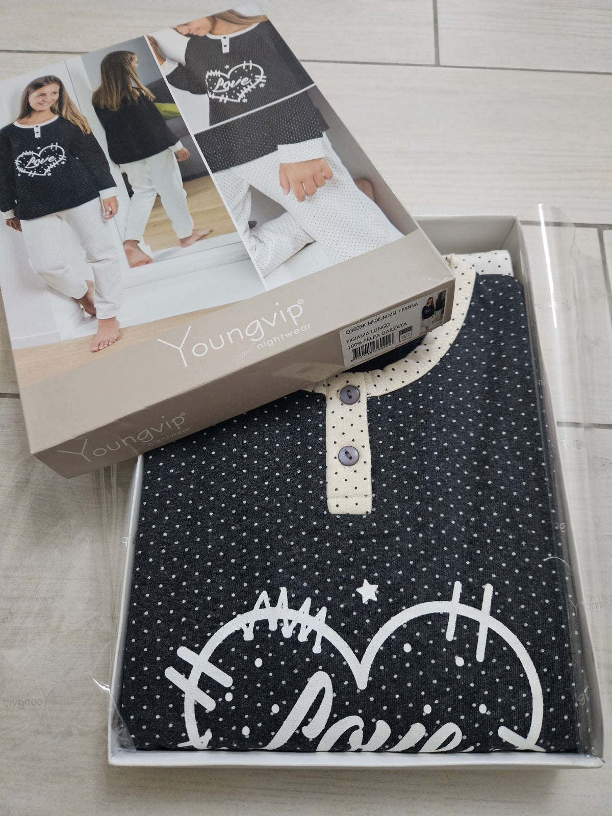 Pigiama caldo cotone 6/7 anni
