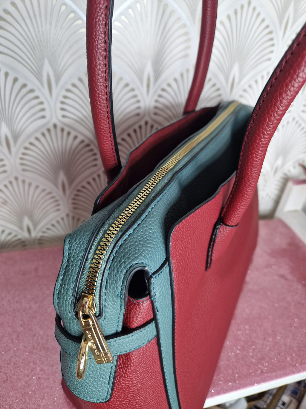Borsa a mano rossa