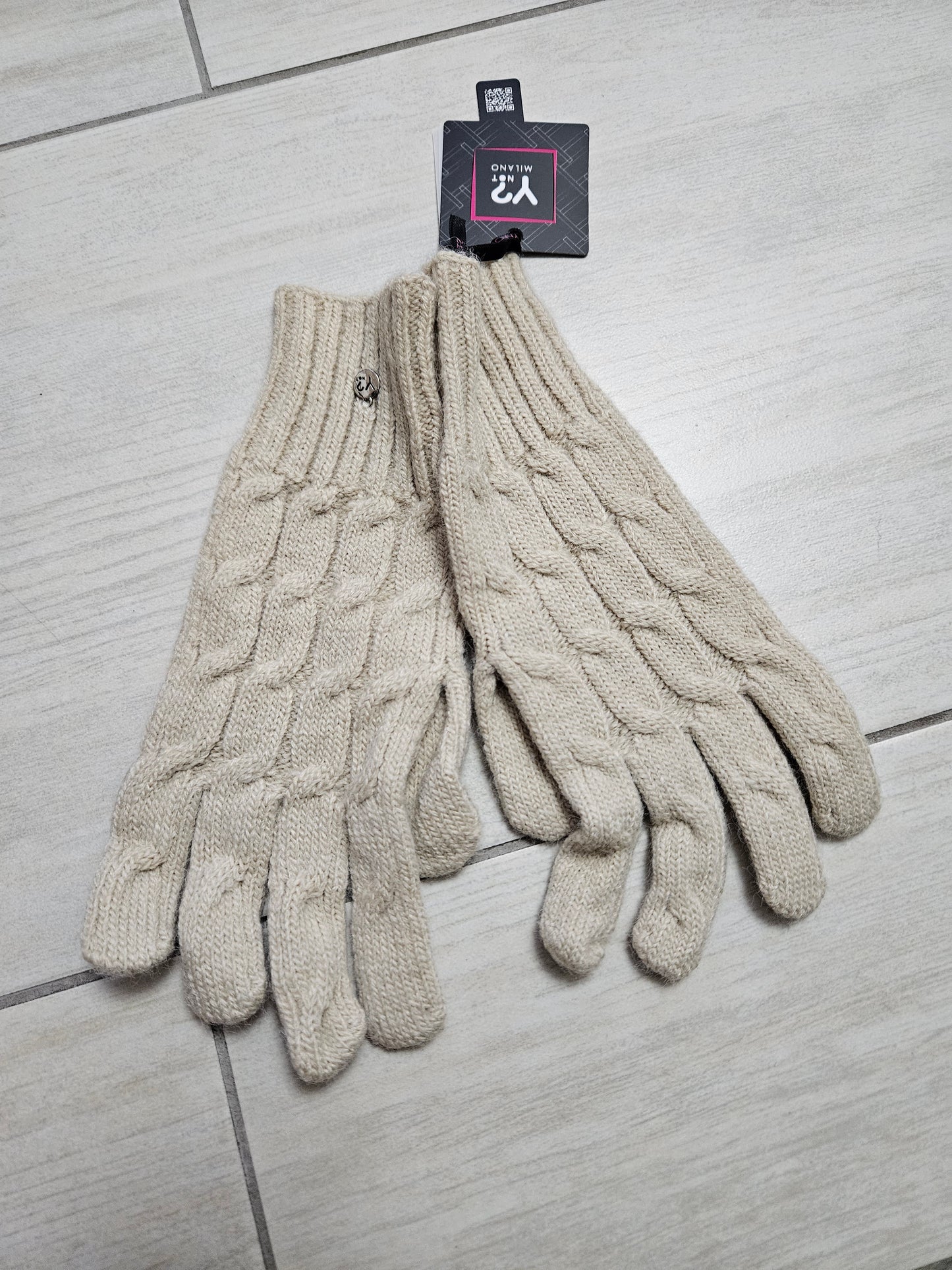 Ynot? Guanti in maglia GTR002 tan