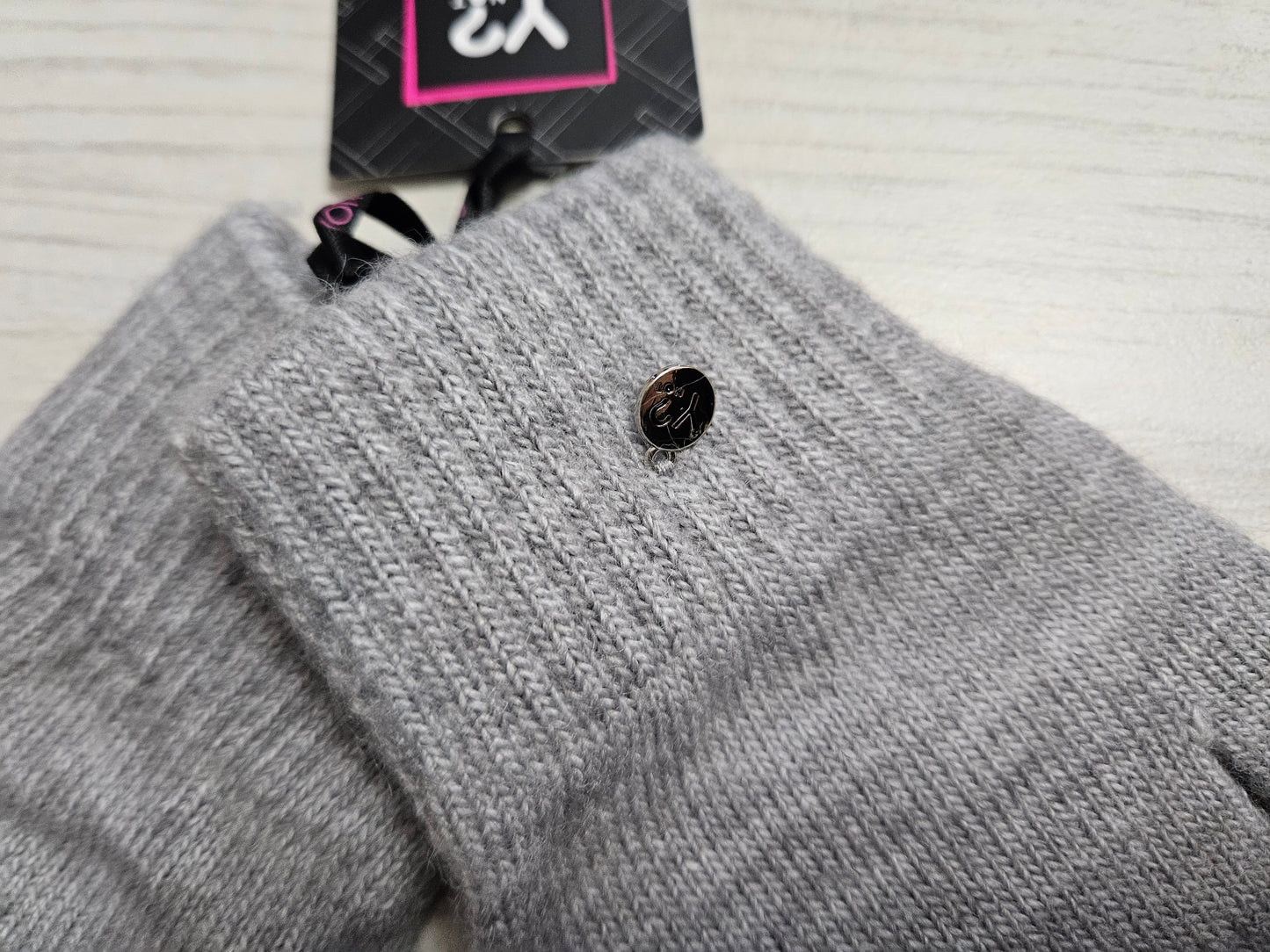 Ynot? Guanti in maglia GWL002 grey