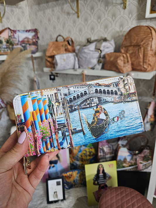 Ynot? Portafoglio doppia zia Dream in Venice YES568