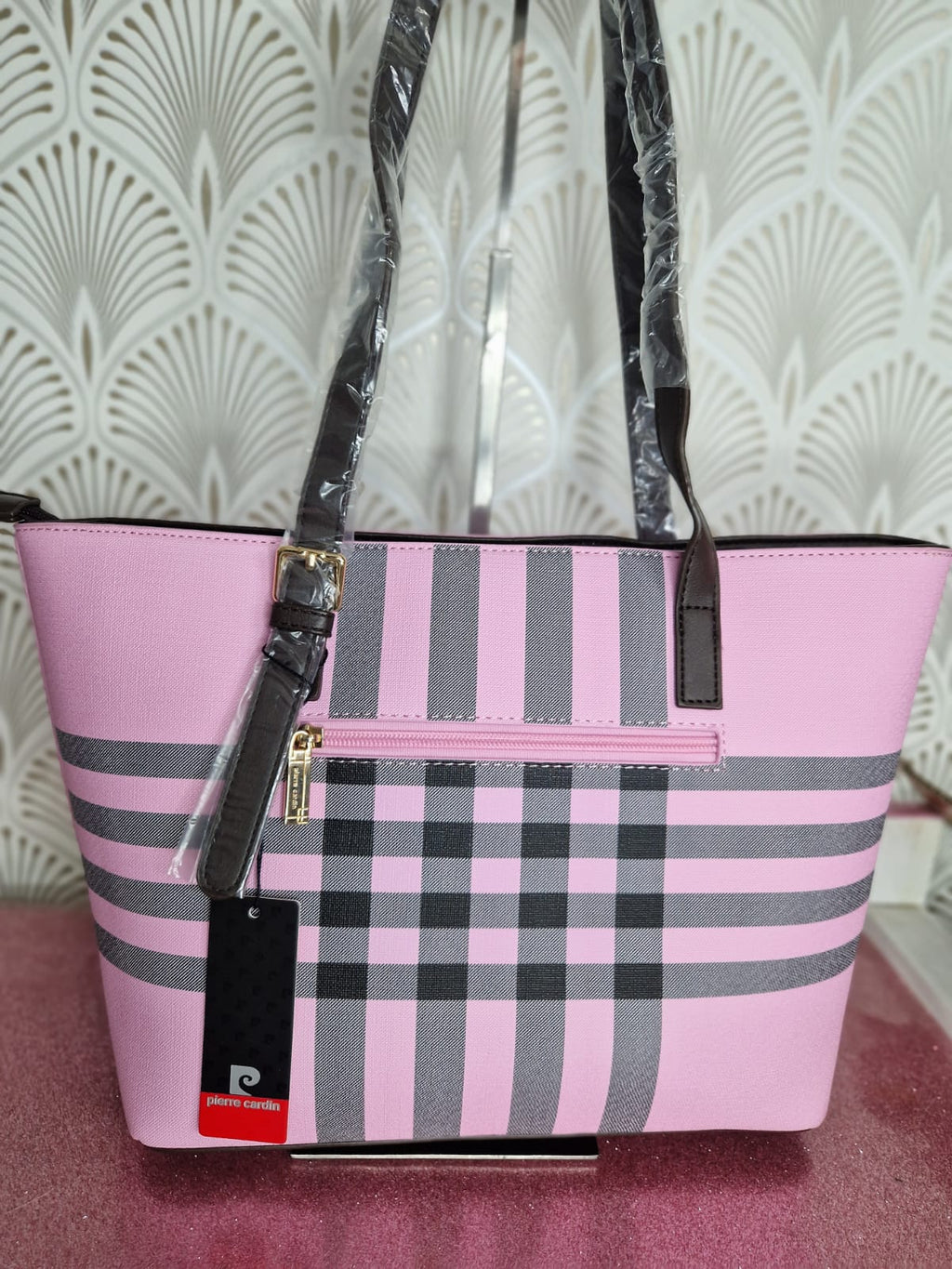 Borsa a spalla rosa
