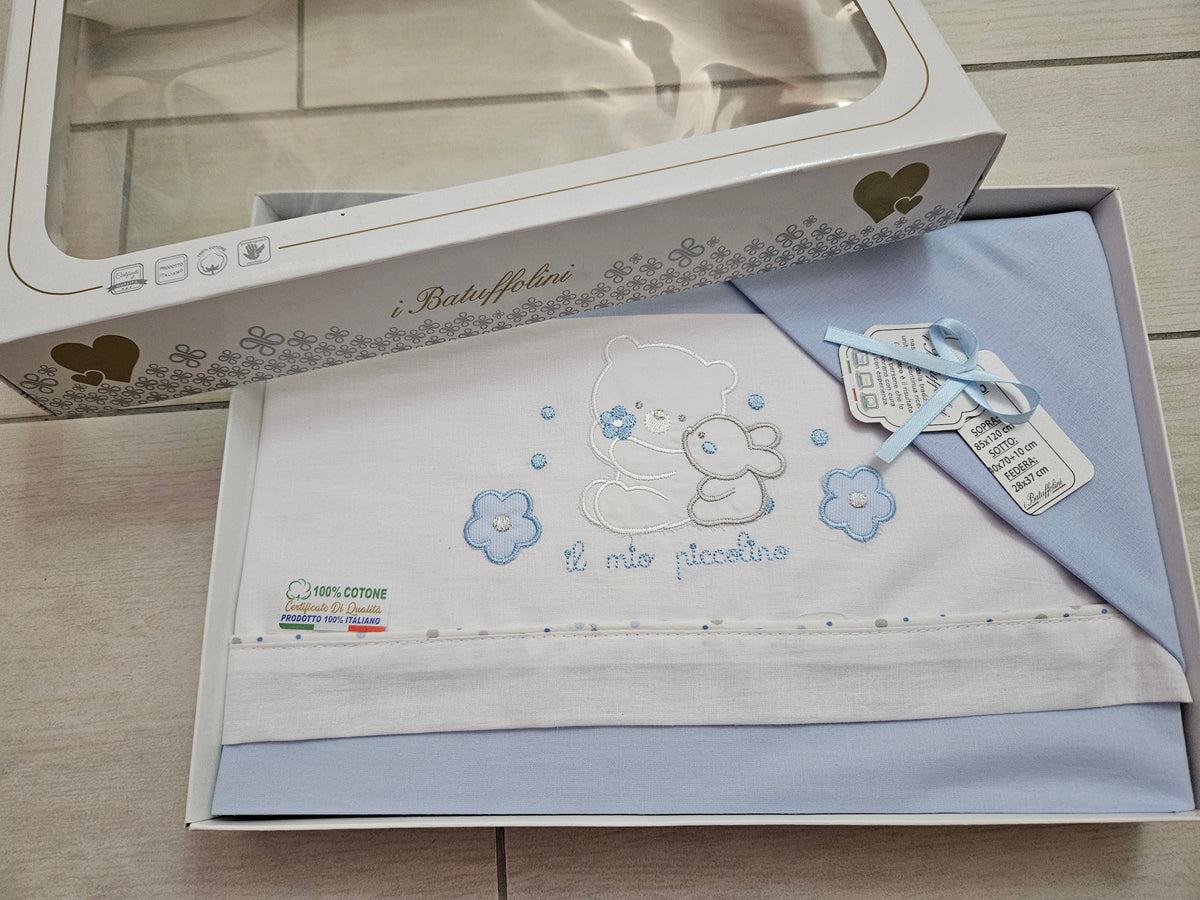 Completo culla azzurro