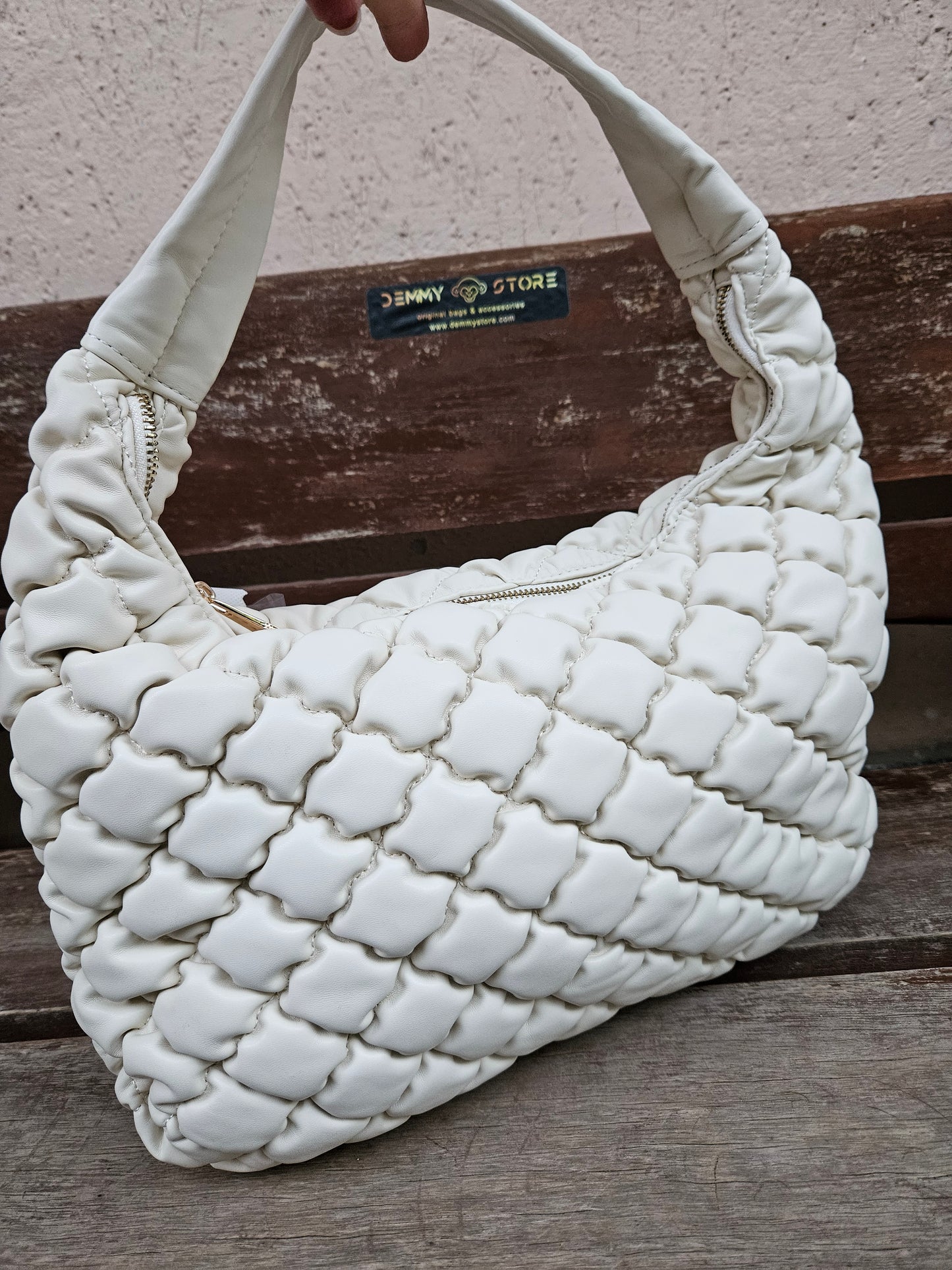 Borsa a spalla Lumberjack Fluffy P02WBA0203 bianca