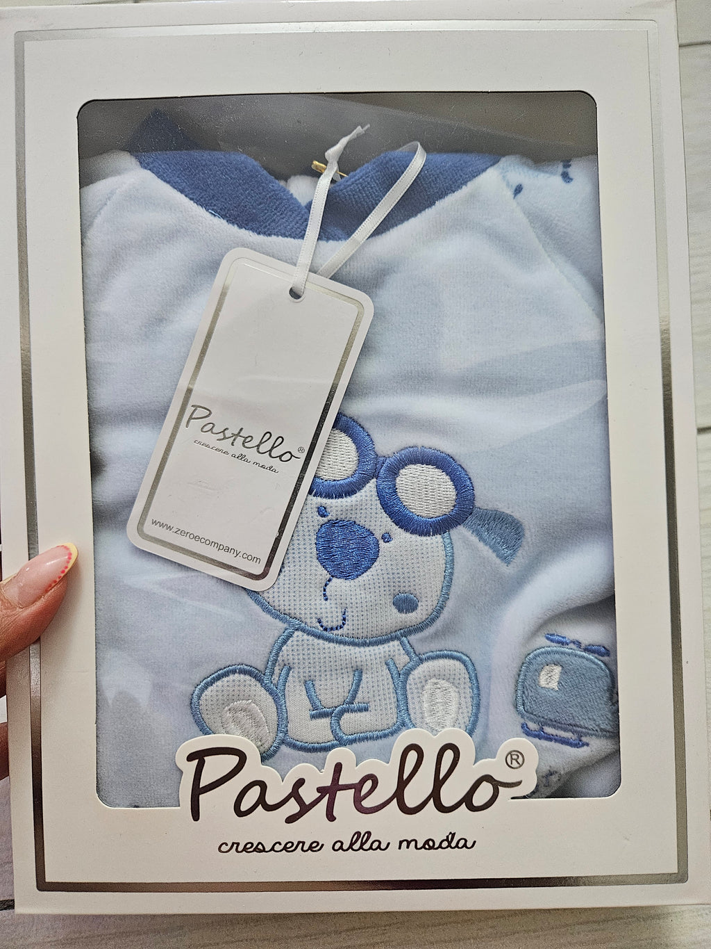 Tutina Pastello 6 mesi blu