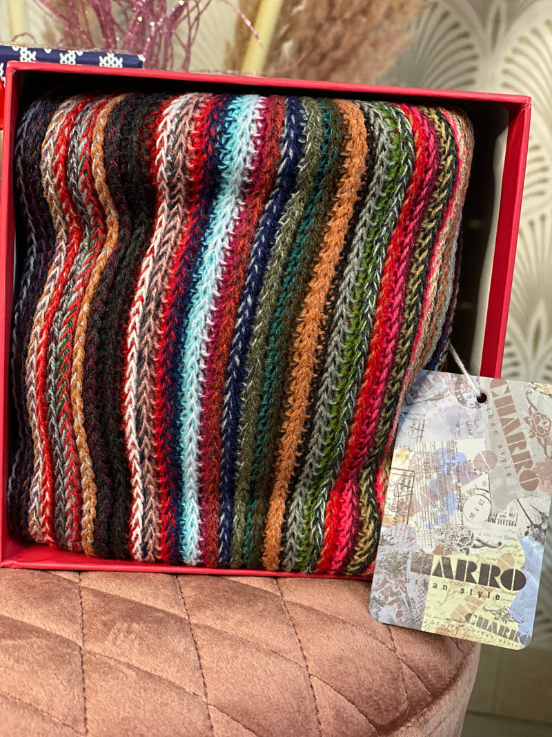 Women's Charro 4 striped scarf