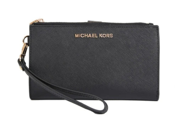 Portafoglio Michael Kors double zip black