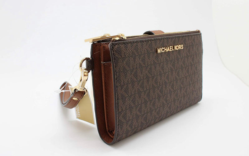 Portafoglio Michael Kors double zip brown