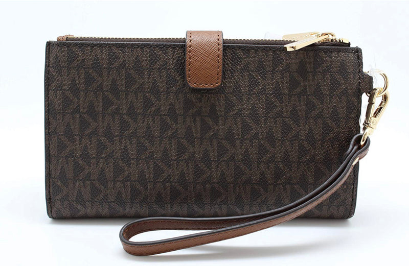 Portafoglio Michael Kors double zip brown