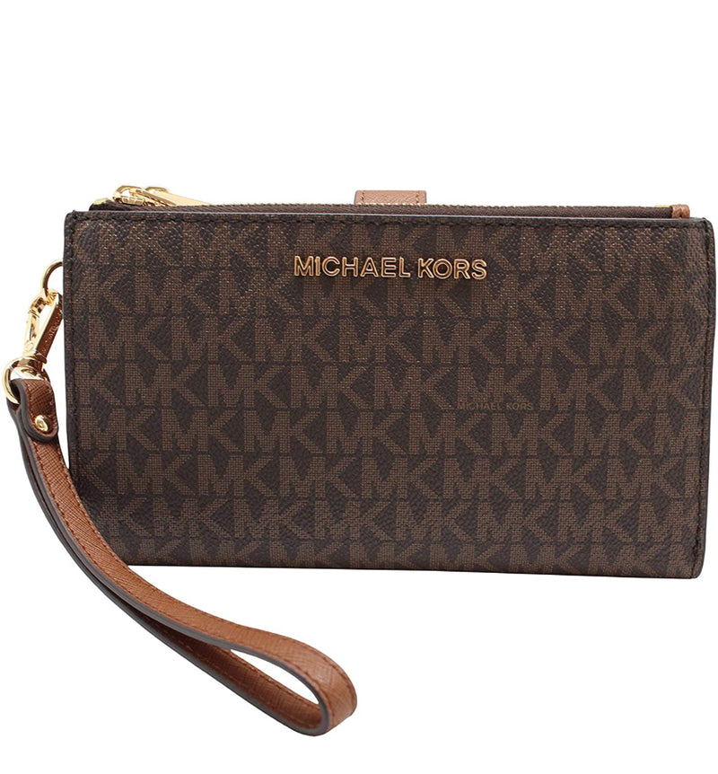 Portafoglio Michael Kors double zip brown